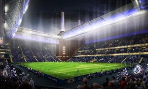 Chelsea have produced artist's impressions of how a new stadium at Battersea Power Station would look. Photograph: Chelsea/PA (19 Jun 2013: downloaded via Google where the image was labeled as free to reuse)