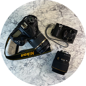 Two Cameras and a lens 300 x 300